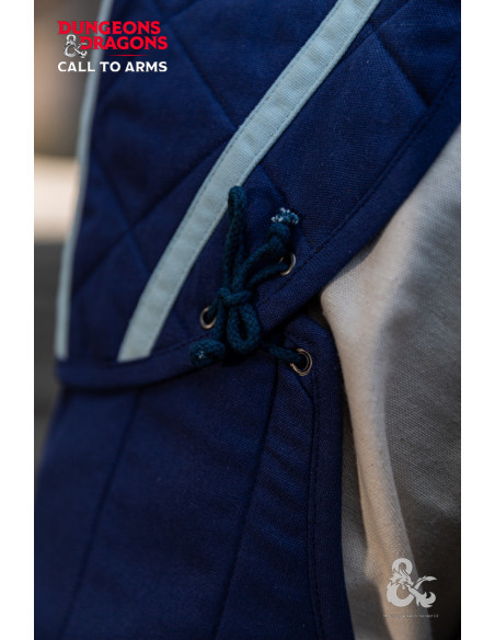 Medieval Cleric's Shoulder Pads, Blue