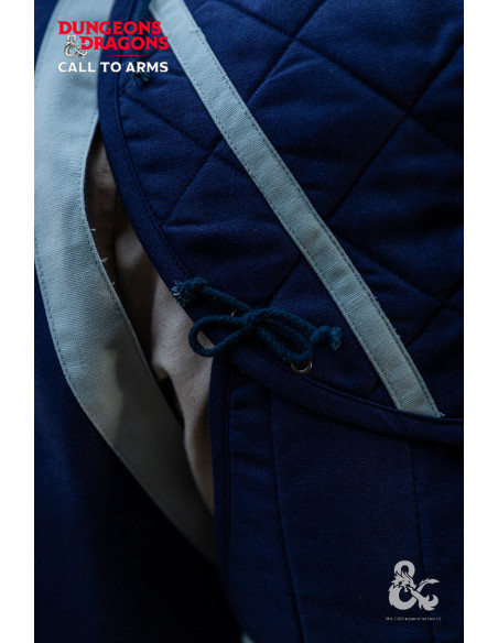 Medieval Cleric's Shoulder Pads, Blue