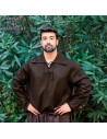 Medieval cotton shirt Mario model, brown