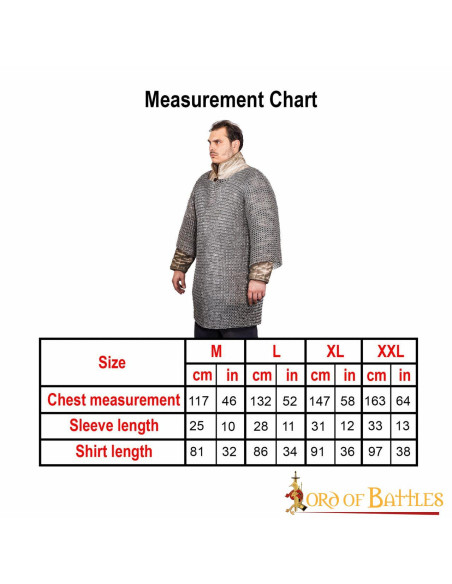 Half-sleeve aluminum chain mail (10 mm.)