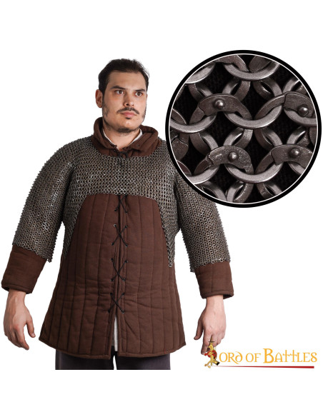 Short chain mail, riveted and...