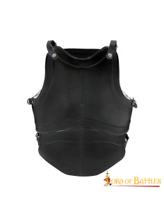 Classic Fantasy four-plate cuirass, black steel