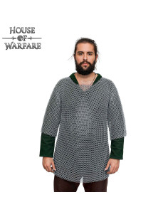 Haubergeon model mild steel chain mail (10 mm)