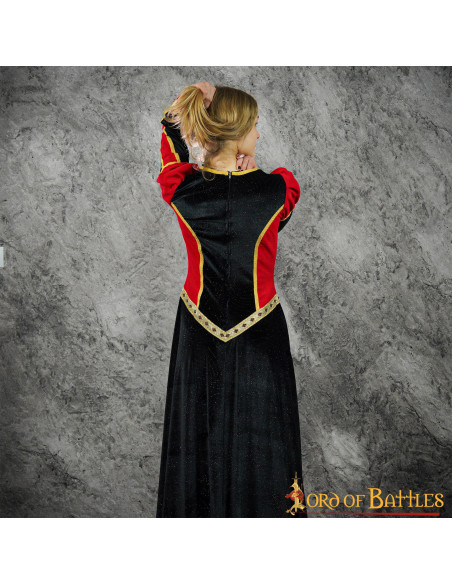Long medieval dress model Constance