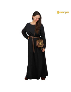 Long medieval dress 10th-15th centuries, black