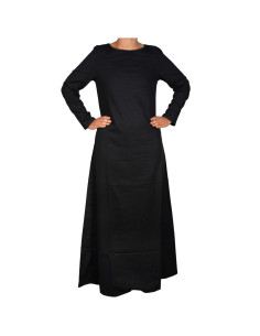 Long medieval dress 10th-15th centuries, black 2