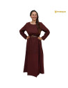Long medieval dress 10th-15th centuries, brown