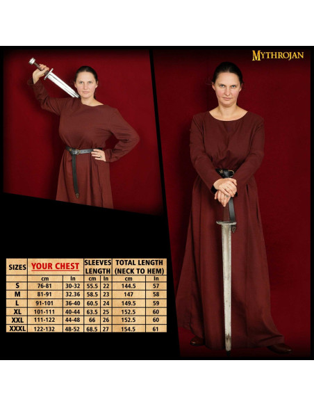Long medieval dress 10th-15th...