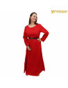Long medieval dress 10th-15th centuries, red