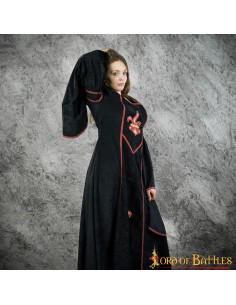 Medieval dress with fleur-de-lis design, Blanca model 2