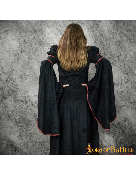 Medieval dress with fleur-de-lis...