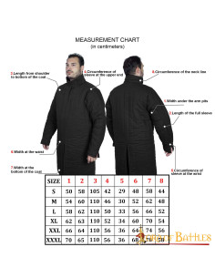 Medieval padded gambeson type 8 with closed collar, ecru 2