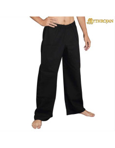 Viking and medieval pants for warriors - black color