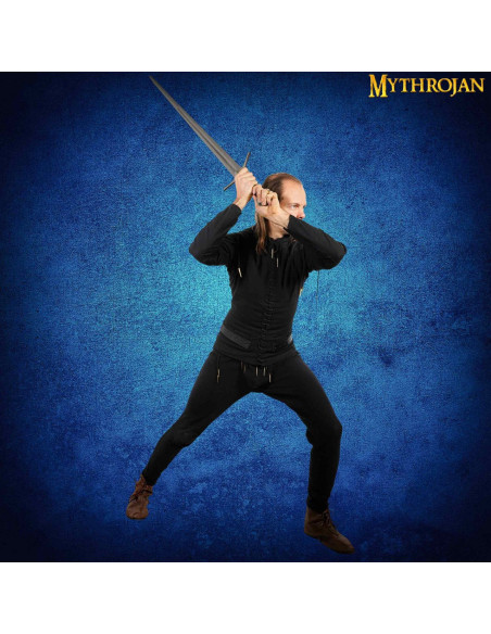 Men's Medieval Lace-Up Jacket in Black