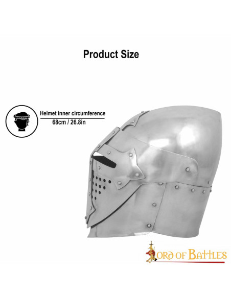 14th century knight's basin with... 14th century knight's basin with...