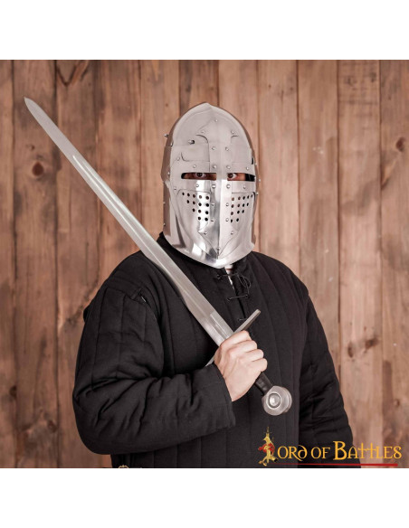 14th century knight's basin with... 14th century knight's basin with...