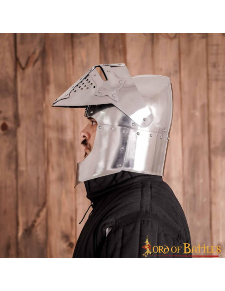 14th century knight's basin with... 14th century knight's basin with...