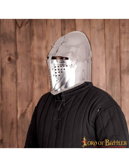 14th century knight's basin with... 14th century knight's basin with...