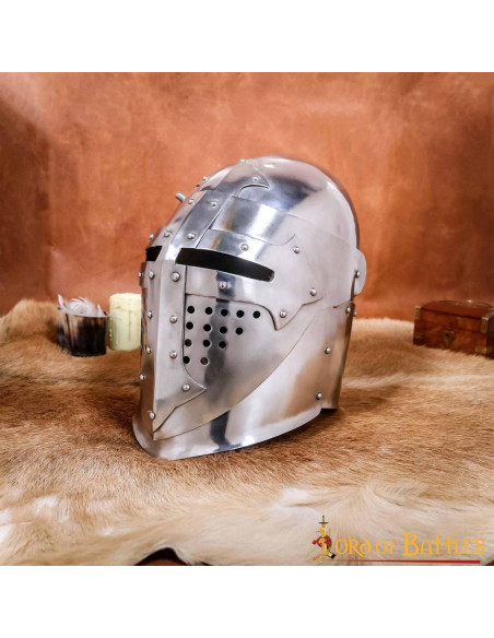 14th century knight's basin with... 14th century knight's basin with...