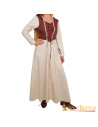 Medieval cotton dress maiden model