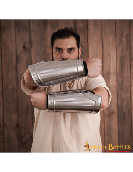 Medieval fantasy steel bracers,...