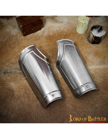 Medieval fantasy steel bracers,...