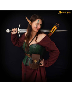 Elven leather bag Elven model (21.5 x 15.2 cm.) 2