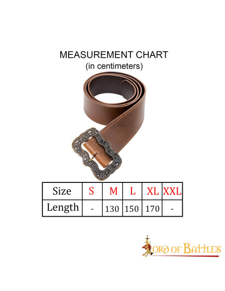 Captain Jack Sparrow leather belt -...