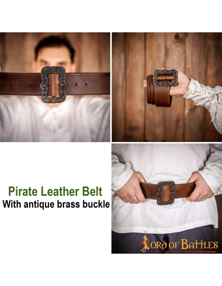 Captain Jack Sparrow leather belt -...