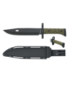 Albainox brand tactical knife green - black (34 cm.)