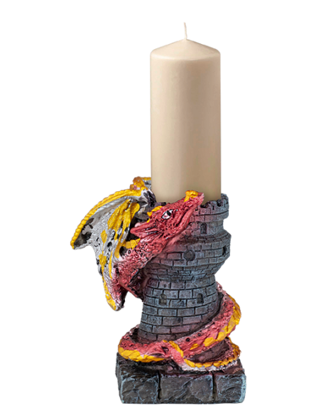 Fantasy resin candlestick dragon...