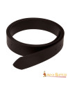 Medieval smooth leather belt without buckle, brown