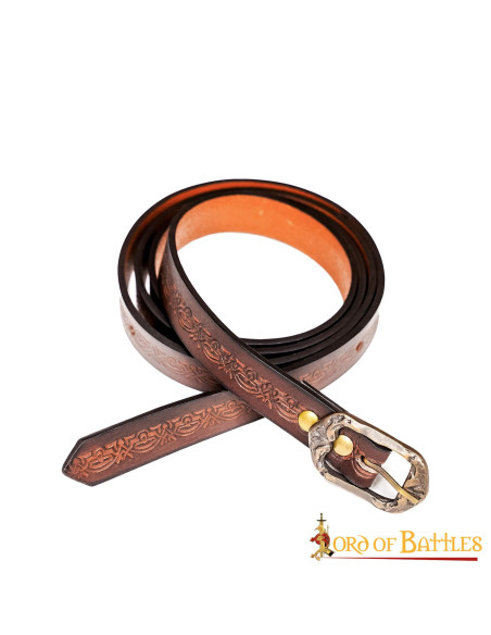 Handmade medieval belt with fantasy...