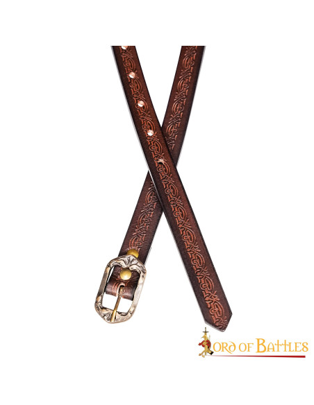Handmade medieval belt with fantasy...
