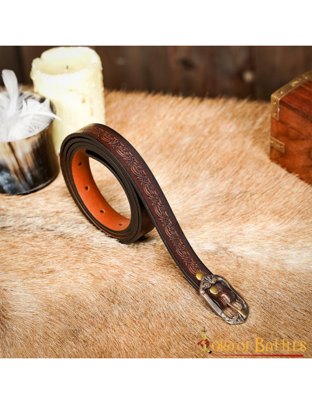 Handmade medieval belt with fantasy...