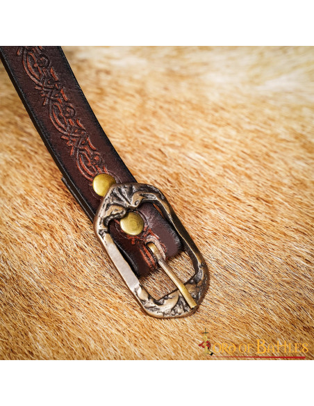 Handmade medieval belt with fantasy...