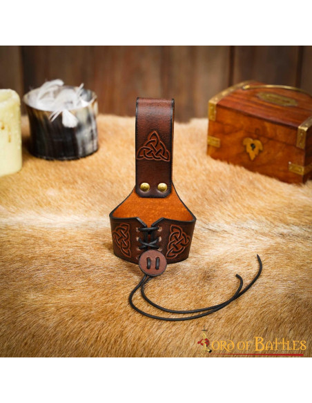 Handmade baldric for horns with...