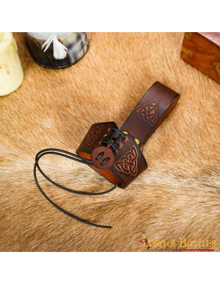 Handmade baldric for horns with...