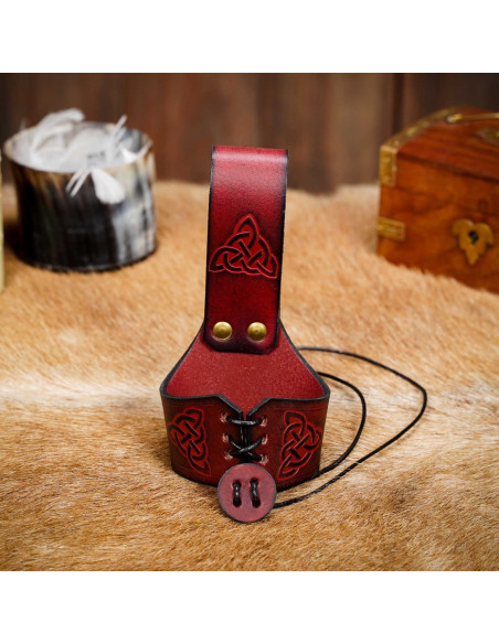 Handmade baldric for horns with...