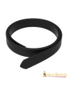 Medieval black leather belt without buckle, (2.5 cm.)