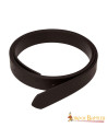 Medieval brown leather belt without buckle, (2.5 cm.)