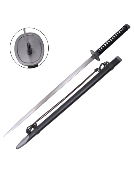 Ornamental katana with black sheath...
