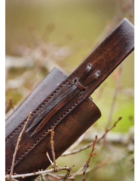 0.33 l beer bottle holder. in brown