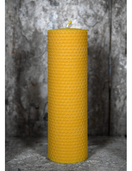 Beeswax Pillar Candle, 40 Hours....