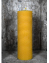 Beeswax Pillar Candle, 40 Hours. (20x5.8 cm.)