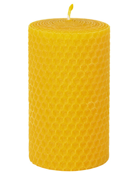 Beeswax pillar candle, 17 hours....