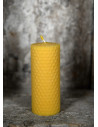 Beeswax pillar candle, 6 hours. (10x4 cm.)