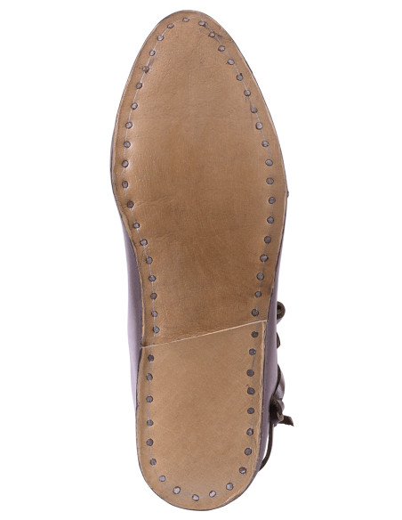 Jorvik medieval ankle boots, dark brown
