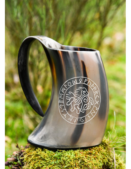 Viking Beer Mug Odin's Horse,...