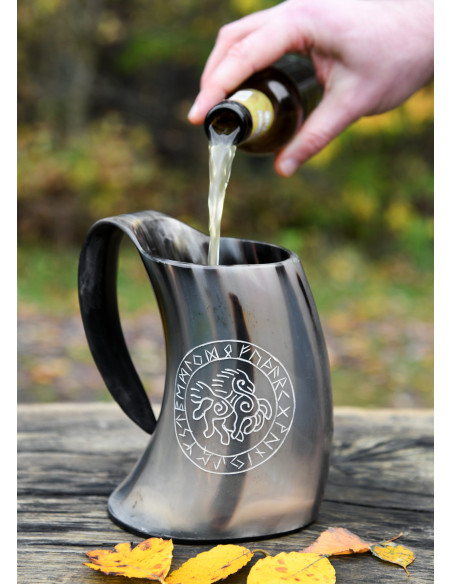 Viking Beer Mug Odin's Horse,...